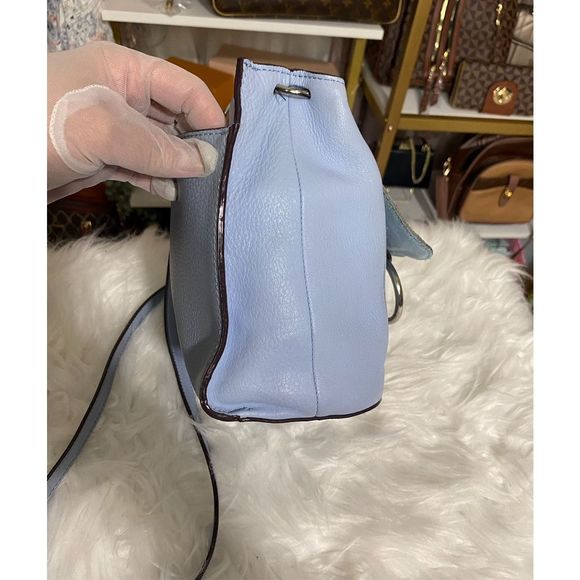 Sanctuary Light Blue Small Size Bucket Shoulder Bag - Picture 3 of 8